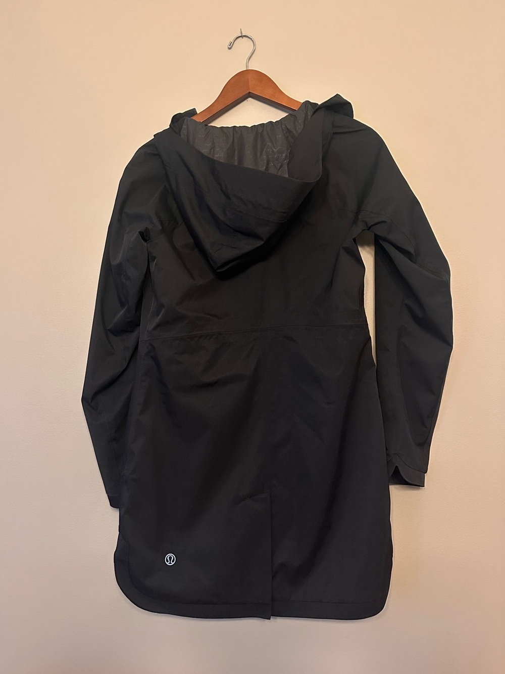 lululemon athletica Black Hooded Trench Coat
